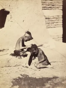 Nubia Prints: [Two Young Nubians], ca. 1857. Creator: Unknown