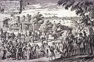 Gibbet Prints: Tyburn, Paddington, London, 1696