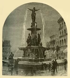 Waud Alfred Rudolph Gallery: The Tyler-Davidson Fountain, 1874. Creator: John Filmer