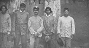 William Heinemann Ltd Collection: Tymbiras Indians of the State of Maranhao. Lt. Pedro Dantas and his Interpreters, 1914