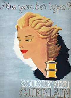 Perfume Bottle Prints: Are you her type? - Sous Le Vent Guerlain, 1937