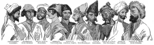 Zoroastrianism Prints: Types of the Circassian Races, 1854. Creator: Unknown