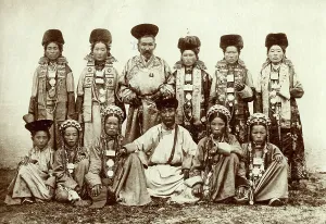 Mongolian Prints: Types of Selenga Buryats, 1895-1939. Creator: L Veniukov