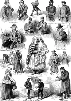 Types of Viennese life, 1873. Creator: Unknown