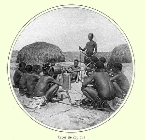 Tribesman Prints: Types de Zoulous; Afrique Australe, 1914. Creator: Unknown