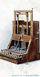 Typewriter Prints: Typewriter patented by John Pratt in 1866 (1915)