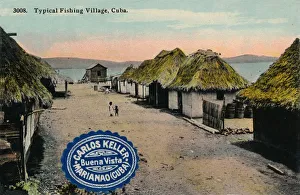 Harris Bros Co Prints: Typical Fishing Village, Cuba, 1912