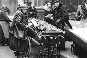 Flammarion Prints: A typical fruit seller, Paris, 1931. Artist: Ernest Flammarion