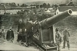Stanley Macbean Collection: Typical Group of the Servian Artillery, (1919). Creator: Unknown