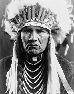 Braids Prints: A typical Nez Percé, c1910. Creator: Edward Sheriff Curtis