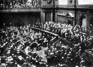 Assembly Prints: A typical sitting of the Reichstag, Parliament of the German Republic, 1926