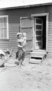 Displacement Prints: Typical Teutonic farm wife and child of Mills