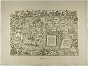 World Map Prints: Typus Cosmographicus Universalis, Sim