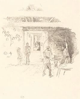 Workshop Gallery: The Tyresmith, 1890. Creator: James Abbott McNeill Whistler