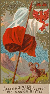 Tyrolean Prints: Tyrol, from Flags of All Nations, Series 2 (N10) for Allen & Ginter Cigarettes Brands