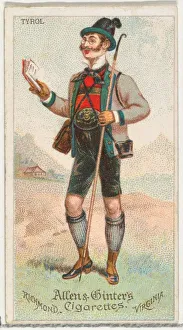 Tyrolean Prints: Tyrol, from Worlds Dudes series (N31) for Allen & Ginter Cigarettes, 1888