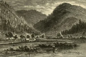 Granville Prints: Tyrone Gap, View from the Bridge, 1874. Creator: Adolf Closs