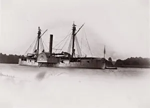 U. S. Gunboat Mendota, James River, 1861-65. Creator: Unknown