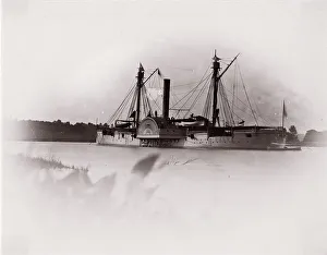 U. S. Gunboat Mendota, James River, 1861-65. Creator: Unknown