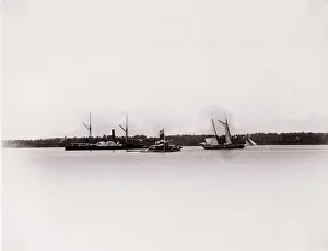 Gunboat Prints: U. S. Gunboat Saginaw and Monitor Onondaga, 1861-65