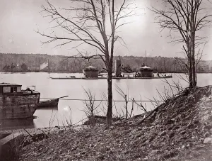 U. S. Monitor Onondaga, James River, 1861-65. Creator: Unknown