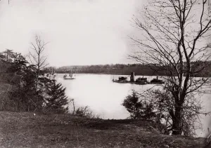 U. S. Monitor Onondaga, James River, 1861-65. Creator: Unknown
