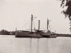 U. S. Ship Mendota, James River, 1861-65. Creator: Unknown
