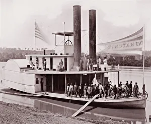 Gangplank Prints: U. S. Transport Wauhatchie, 1861-65. Creator: Unknown