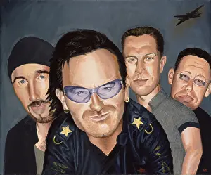 Music Industry Prints: U2-1. Creator: Dan Springer