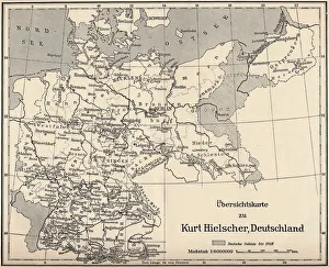Ubersichtskarte zu Kurt Hielscher Deutschland, 1931. Artist: Kurt Hielscher