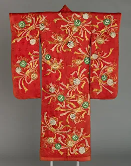 Uchikake, Japan, Edo period (1615-1868), 1775/1800. Creator: Unknown Uchikake, Japan, Edo period (1615-1868), 1775/1800. Creator: Unknown