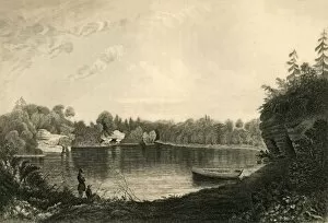 Lake Collection: Uckfield Lake, 1835. Creator: Henry Alexander Ogg
