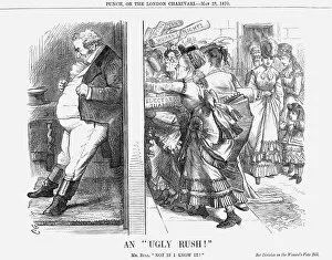 Rights Collection: An Ugly Rush!, 1870. Artist: Joseph Swain
