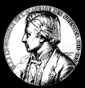 UJJ Leverrier, French astronomer who calculated the position of planet Neptune in 1846 (1884)