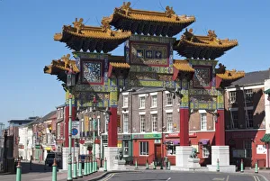 Liverpool Prints: UK, Liverpool, Chinatown Arch, 2009. Creator: Ethel Davies
