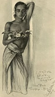 Sri Lanka Gallery: Ukku Banda, young man at a temple, Kandy, Ceylon, 1898. Creator: Christian Wilhelm Allers