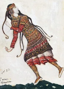Ritual Prints: Ultrafashionable lady. Costume design for the ballet The Rite of Spring (Le Sacre du Printemps) by I
