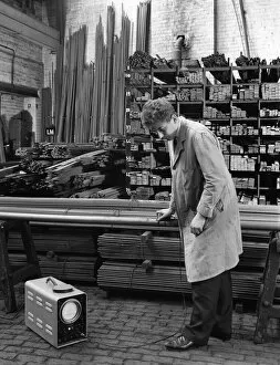 Artificer Gallery: Ultrasonic testing of steel, J Beardshaw & Sons, Sheffield, South Yorkshire, 1963