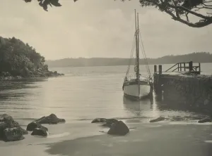 Una Garlick Prints: In Ulva Bay, Stewart Island, c1924. Creator: Eunice Harriett Garlick