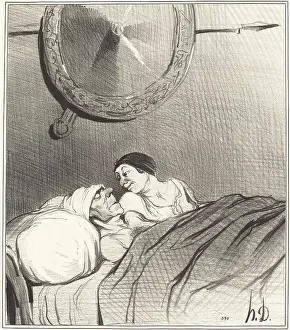 Asleep Prints: Ulysse et Penelope, 1842. Creator: Honore Daumier