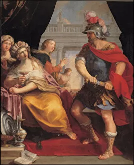 Ancient Greek Gallery: Ulysses and Circe, c. 1650-1660. Artist: Sirani, Giovanni Andrea (1610-1670)