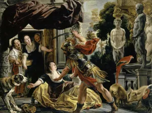 Jordaens Prints: Ulysses and Circe, ca 1630-1634. Creator: Jordaens, Jacob (1593-1678)