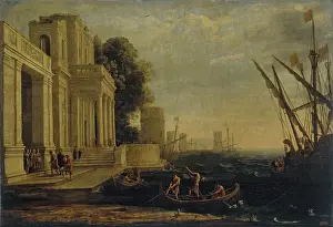 1640s Prints: Ulysses Recieved by the Daughters of Lycomedes, 1648. Creator: Claude Lorrain