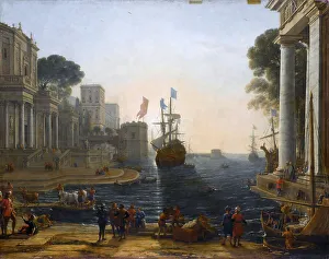 Ulysses returns Chryseis to Her Father. Artist: Lorrain, Claude (1600-1682) Ulysses returns Chryseis to Her Father. Artist: Lorrain, Claude (1600-1682)