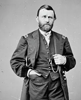 Ulises Grant Collection: Ulysses S. Grant, between 1855 and 1865. Creator: Unknown