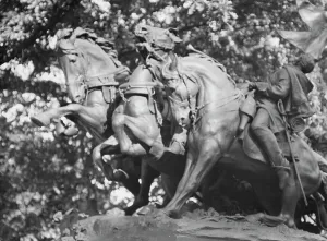 Ulysses S. Grant Memorial - Equestrian statues in Washington, D.C. between 1911 and 1942. Creator: Arnold Genthe
