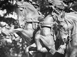 Ulysses S. Grant Memorial - Equestrian statues in Washington, D.C. between 1911 and 1942. Creator: Arnold Genthe