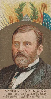 Ulysses Simpson Prints: Ulysses S. Grant, from the series Great Americans (N76) for Duke brand cigarettes, 1888
