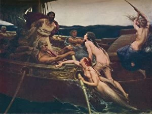 Ulysses and the Sirens, 1909, (c1950). Creator: Herbert James Draper
