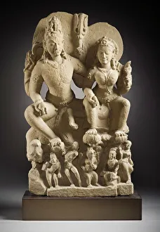 Sandstone Prints: Umapati (Shiva, the Primeval Father God)